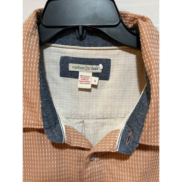 Carbon 2 Cobalt Short Sleeve Button‎ Up Shirt - Size XL - Picture 2 of 3